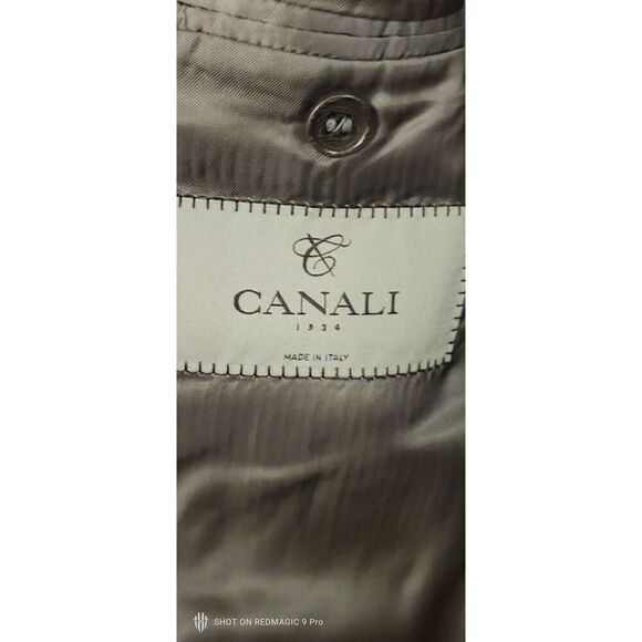 Canali 1934 Men's Italian Wool Grey Pinstripe Sport Coat/Jacket Size 42 Regular - Picture 7 of 9
